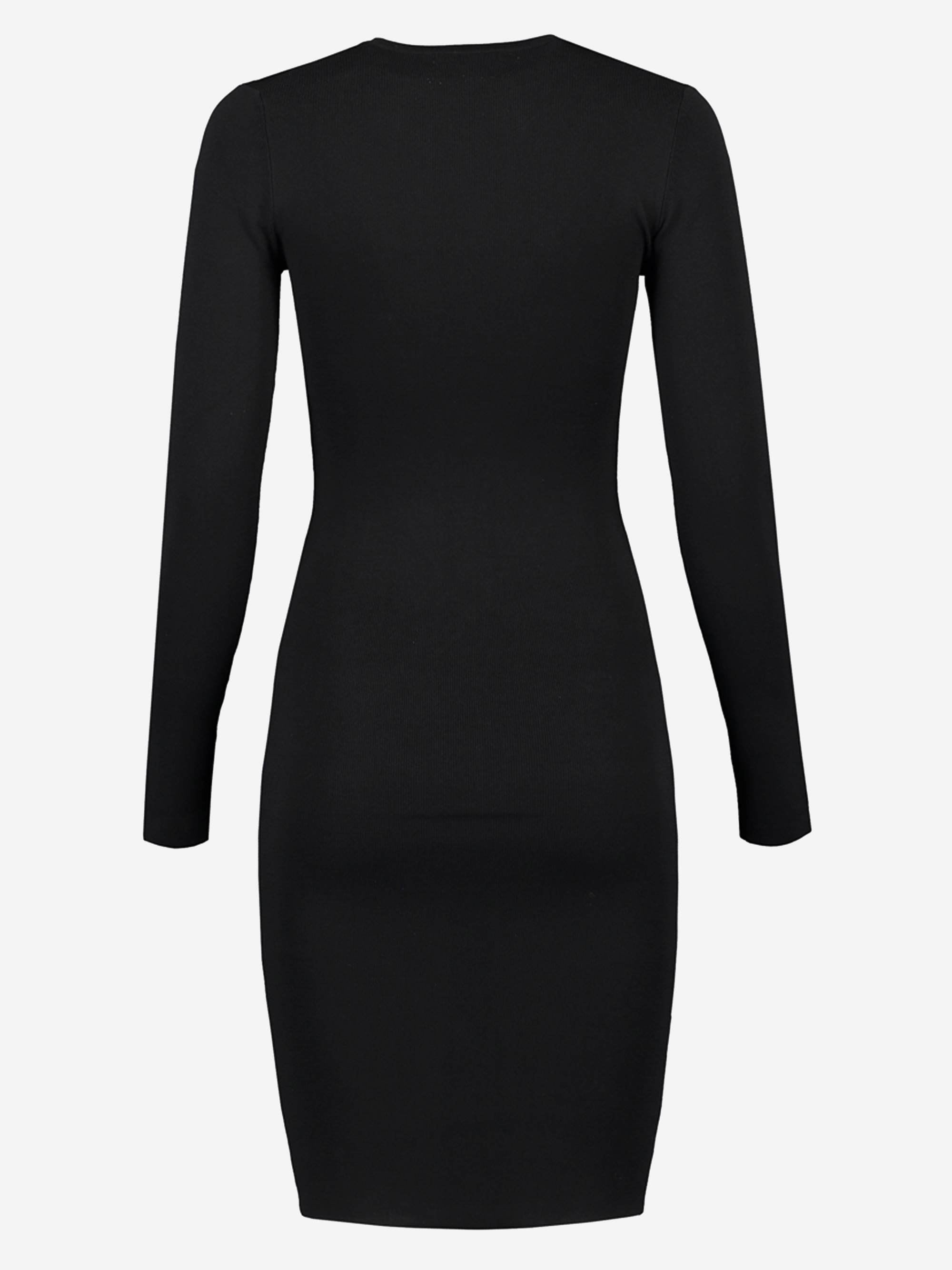 Zwarte aangesloten jurk
