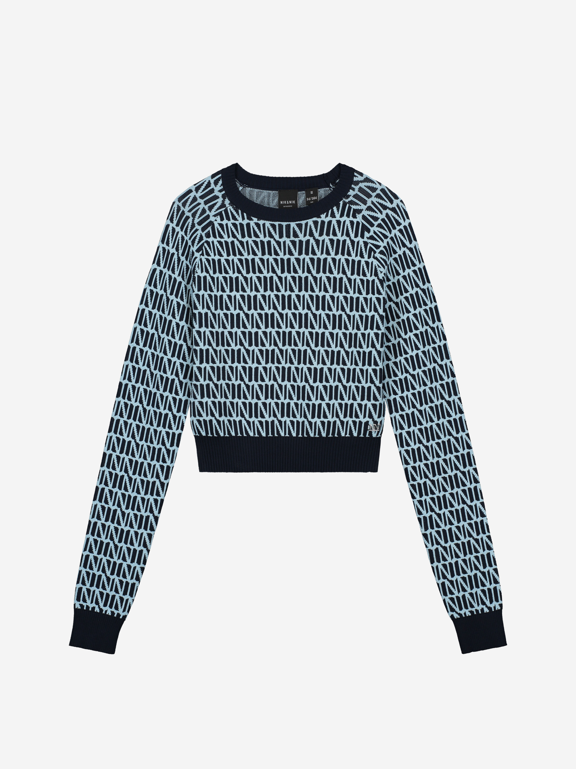 Sweater with logo pattern